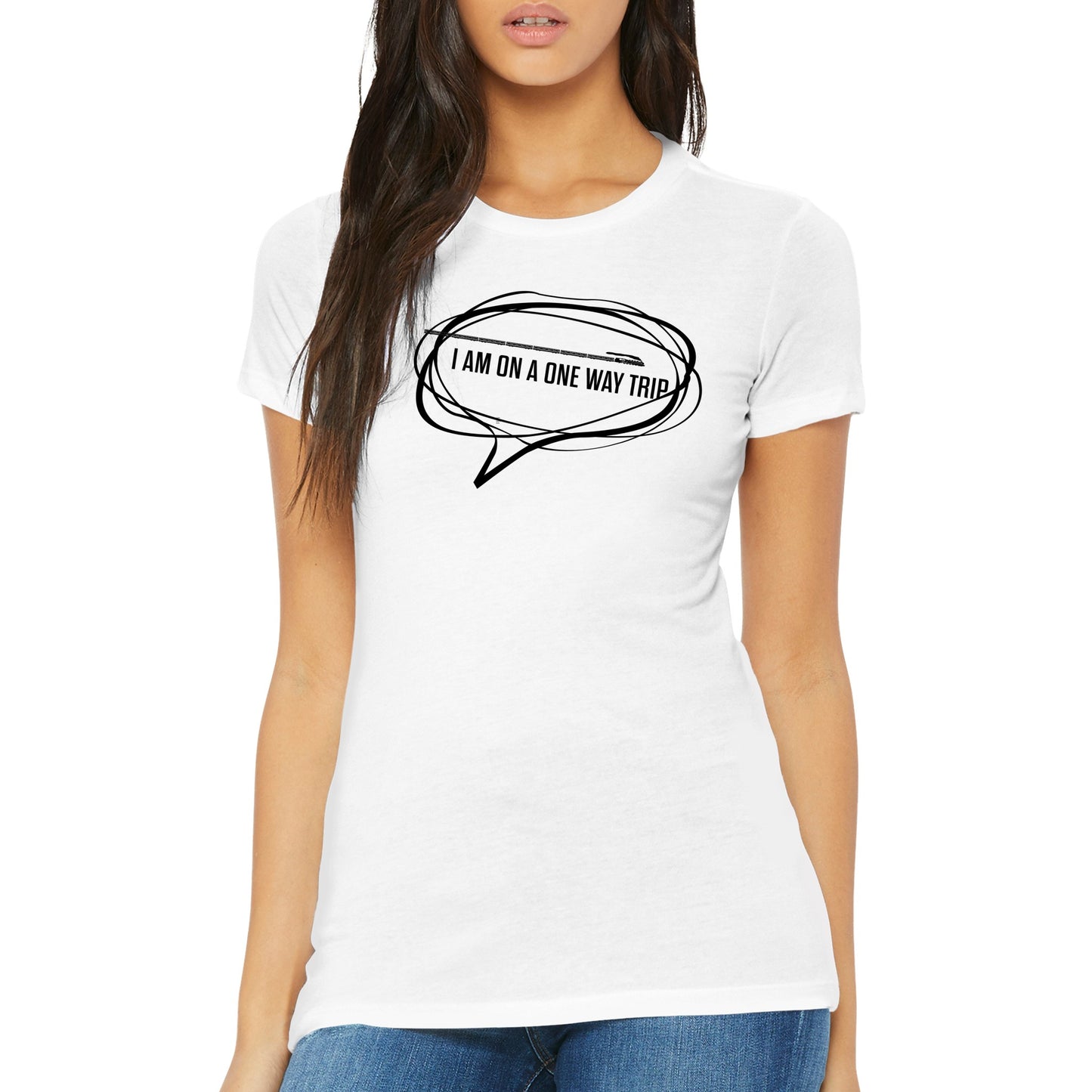 I Am On a One Way Trip White T-shirt