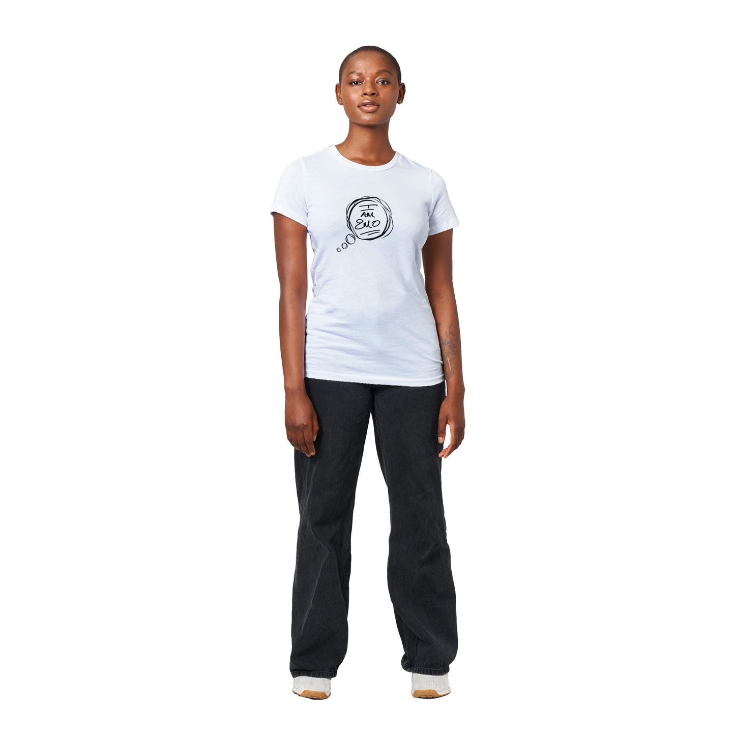 I Am Emo White T-shirt