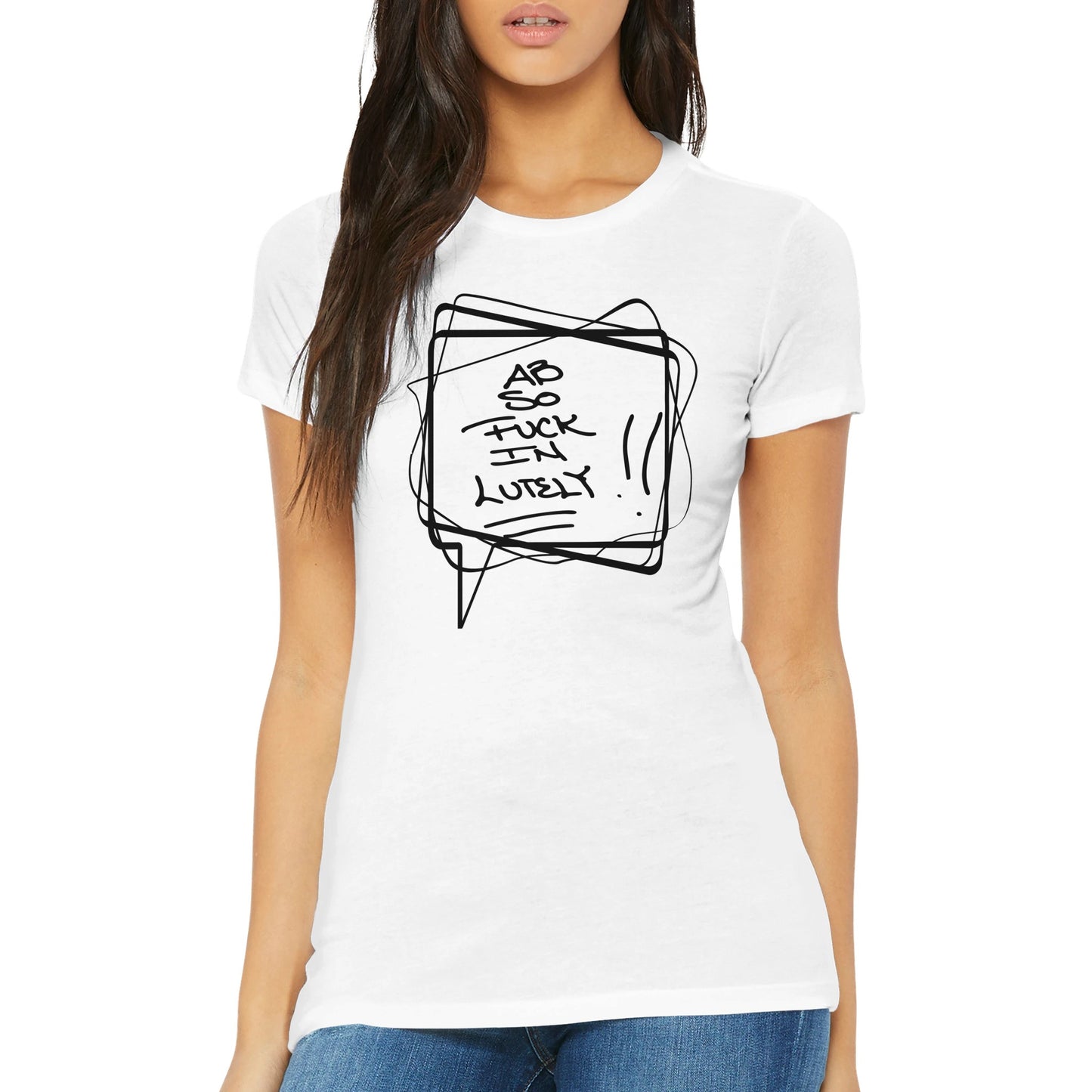 Ab-so-fuck-in-lutely D2 White T-shirt