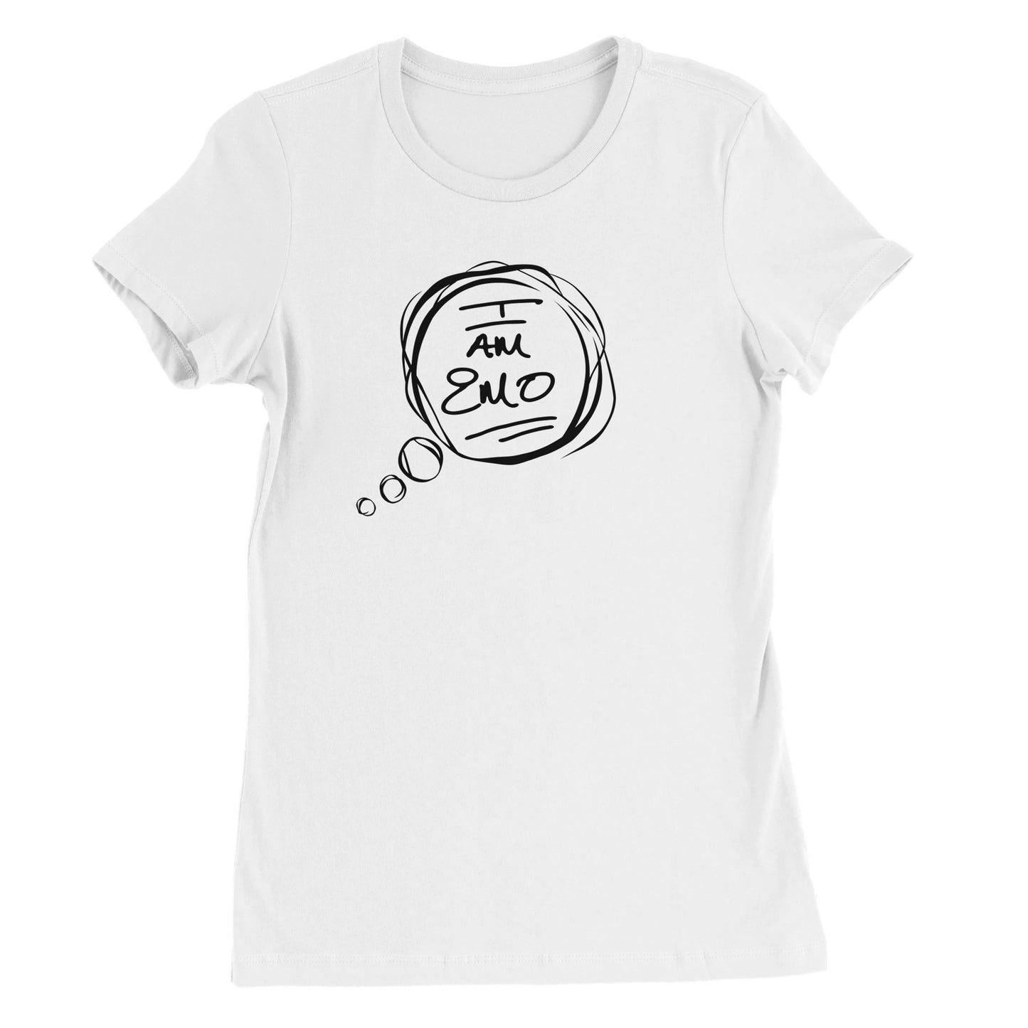 I Am Emo White T-shirt