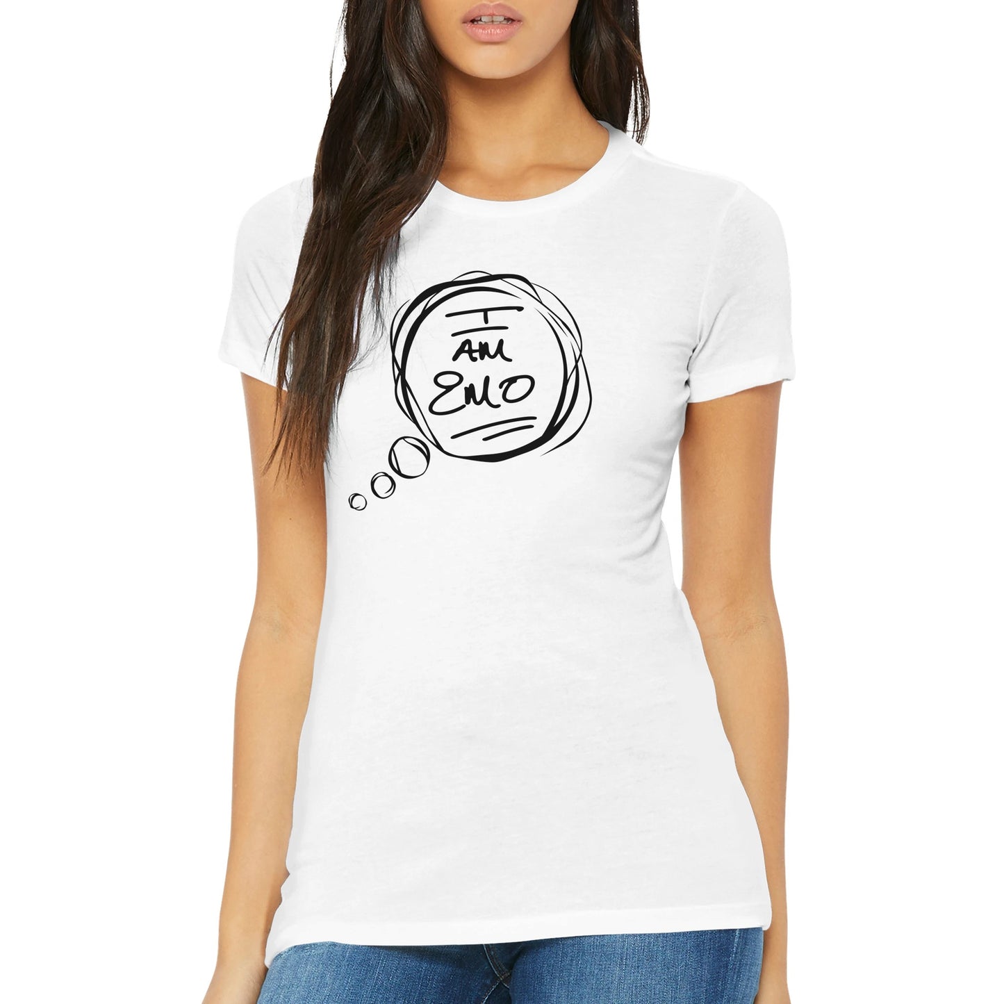 I Am Emo White T-shirt