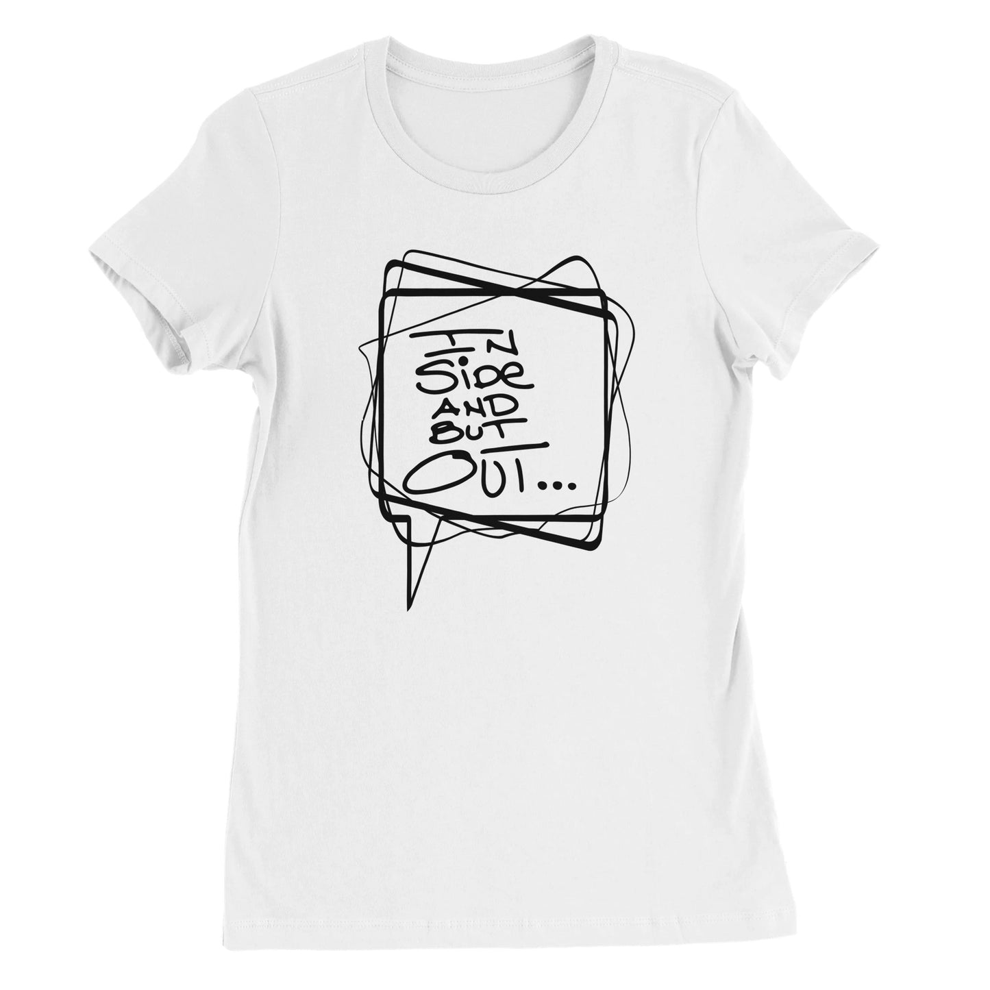 In Side and But Out White T-shirt